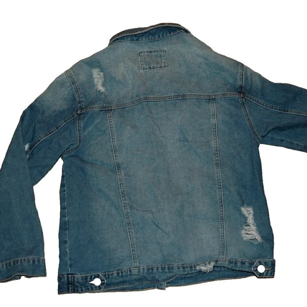 Wax Jean Jacket Women's Distressed Size S